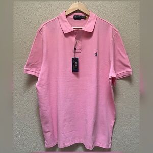 Polo Ralph Lauren Men’s Basic Polo Shirt Pink Color -Size XL